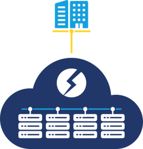 Diagram of a private cloud deployment