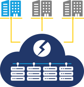 Diagram of a public cloud deployment