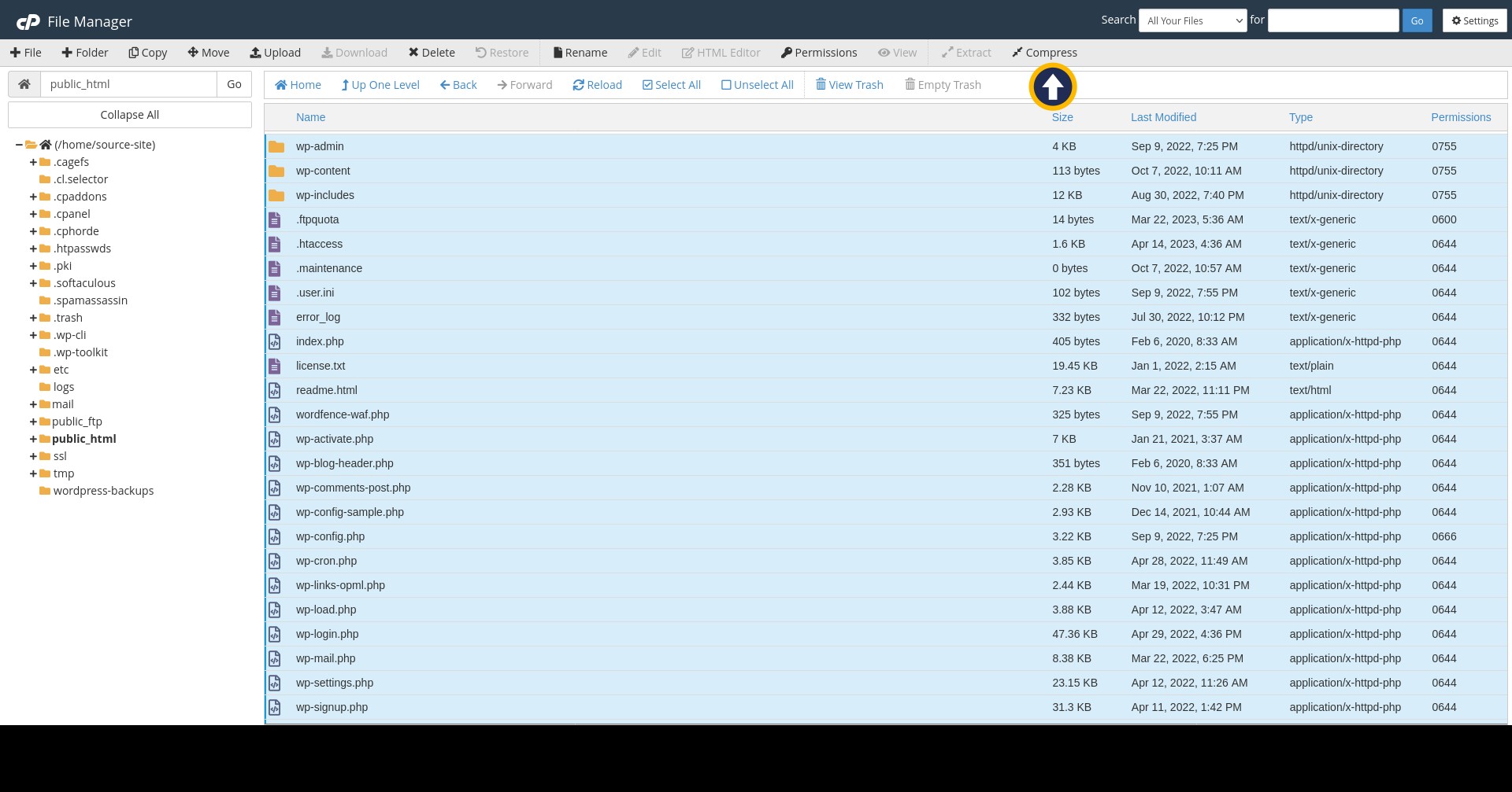 Website Migration | cPanel - Compress